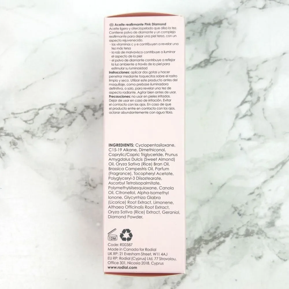 NIB Rodial Pink Diamond Lifting Oil, Smooth & Tighten Skin